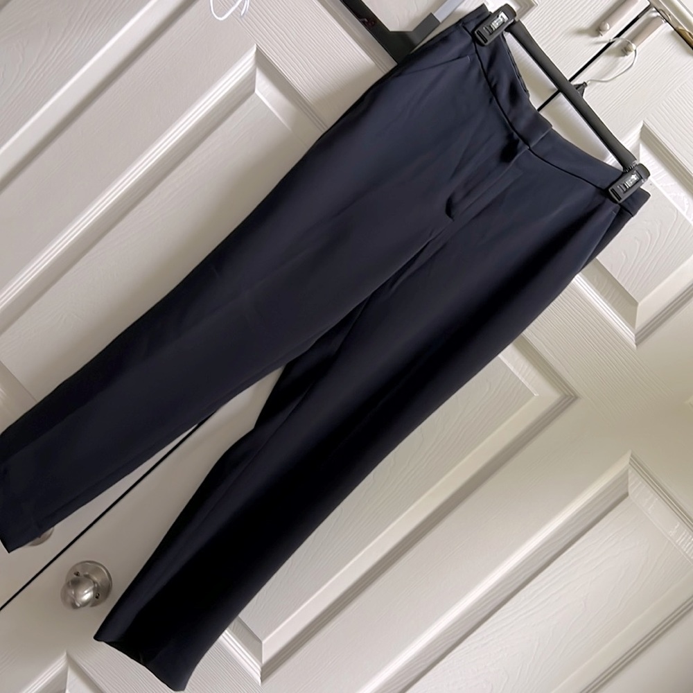 JCREW 365 Crepe crop Ankle pant in navy blue